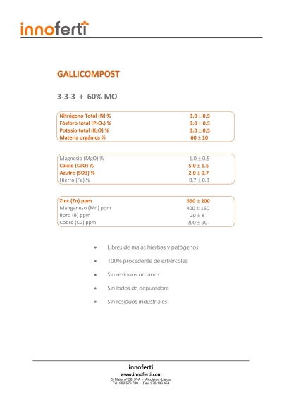GALLICOMPOST 3-3-3